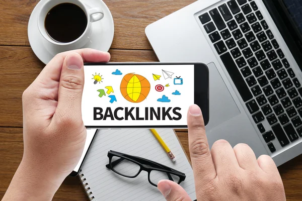 Τεχνολογία backlinks Online στο Web — Φωτογραφία Αρχείου