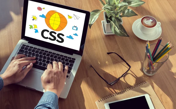 CSS Web Онлайн Технология Web Design — стоковое фото