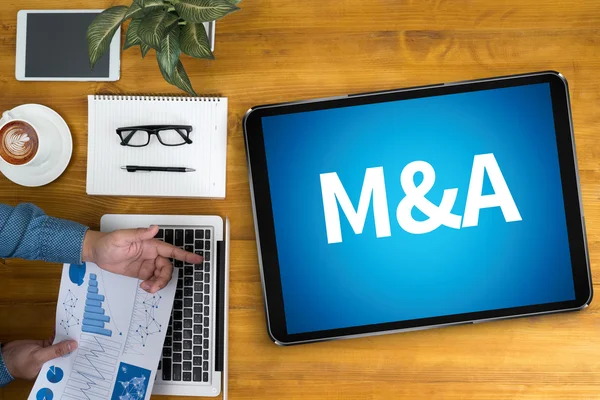 M&A (MERGERS AND ACQUISITIONS) — Stock Photo, Image