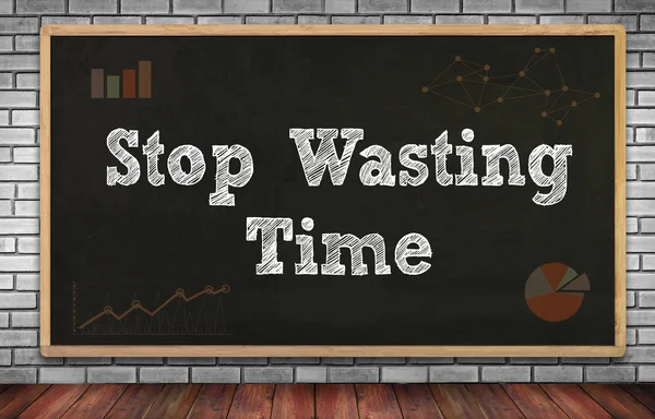 Pare de perder tempo. — Fotografia de Stock