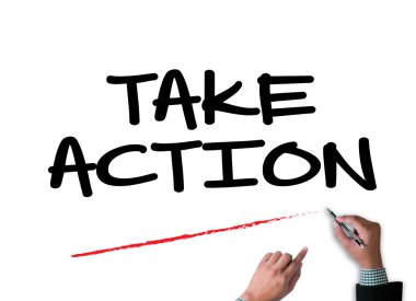 Eylem iş adamı iş beyaz geniş, üst üzerinde bakmak