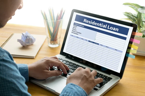 Residential Loan Purchase Agreement to Living Estate Mortgage lo — Stock Photo, Image
