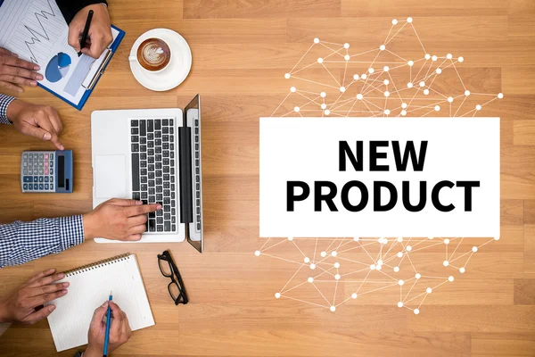 NEW PRODUCT think Innovation Launch Marketing — Stock Photo, Image