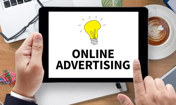 Online-Werbung Online-Werbung — Stockfoto
