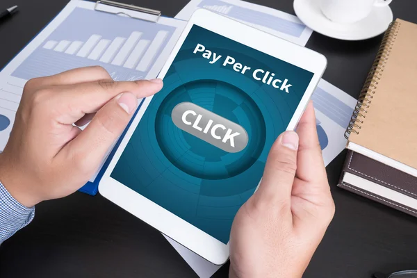 PPC - Pay Per Click concept — Stockfoto