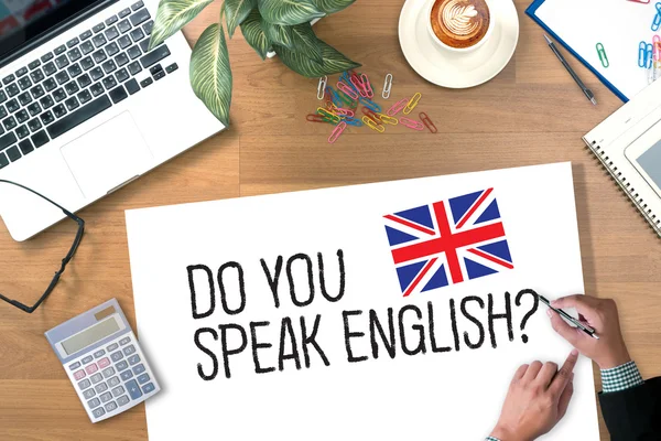 Umíš anglicky? Pojem učení Engliše — Stock fotografie