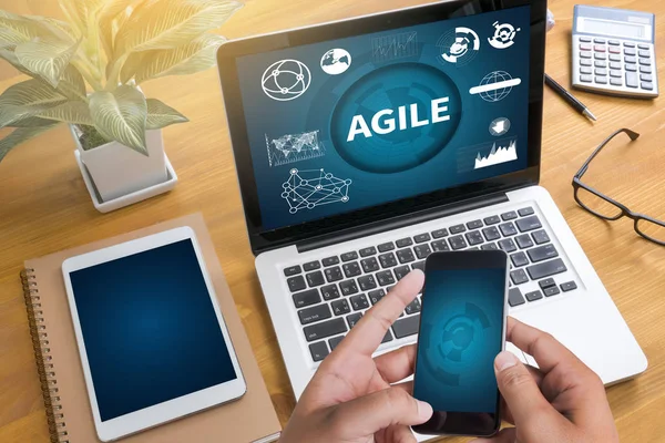 Agile Agility lenig snelle snelle Concept — Stockfoto