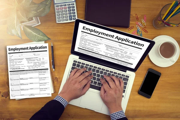 Formulario de acuerdo de aplicación de empleo, solicitud para los empleados — Foto de Stock