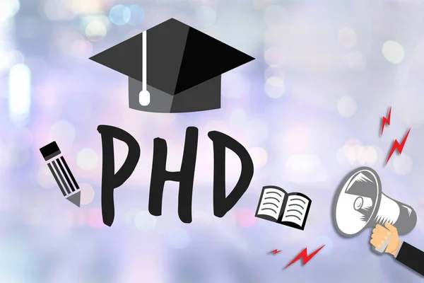 PhD Doctor in de filosofie graad onderwijs afstuderen — Stockfoto