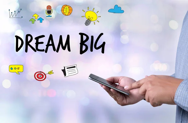 Dream Big Daily Planner Dream Big Set Meta Toma acción — Foto de Stock