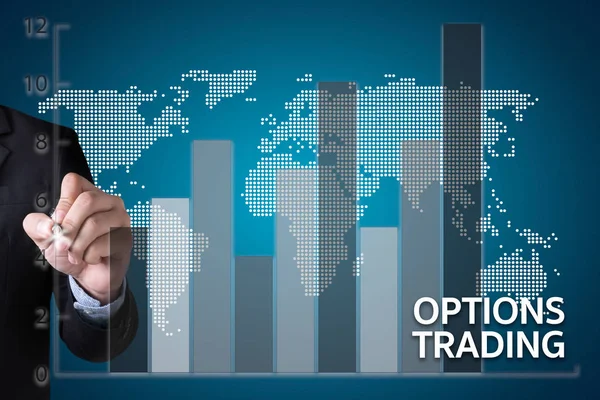 Optionshandel Investition in Optionshandel des Händlers Geschäft co — Stockfoto