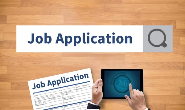 Job Application Hiring fine new job Document Form Hiring — Stock Photo, Image