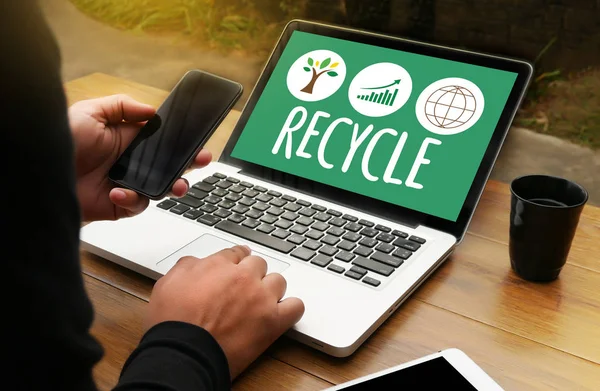 RECYCLE Life Preservation Protection Growth Project About Busine — Stock Photo, Image