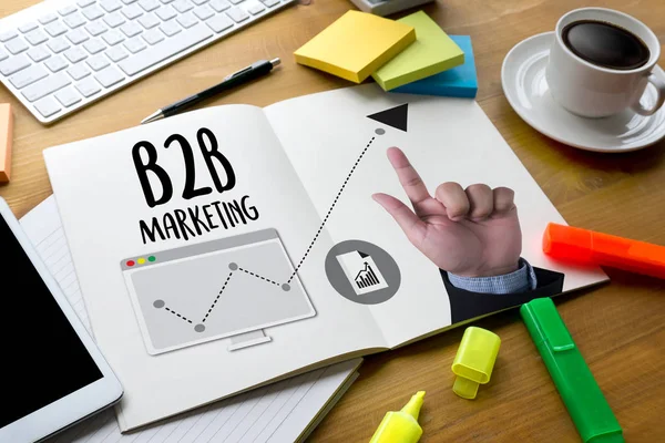 B2B Marketing B2B Marketing společnosti, B2b řemeslným — Stock fotografie