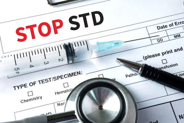 STD - sexuell übertragbare Krankheit. Medizinisches Konzept: STOP STD — Stockfoto