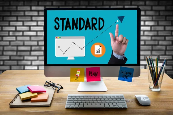 Standard przejść zapewniania jakości, standardowa procedura operacyjna, ja — Zdjęcie stockowe