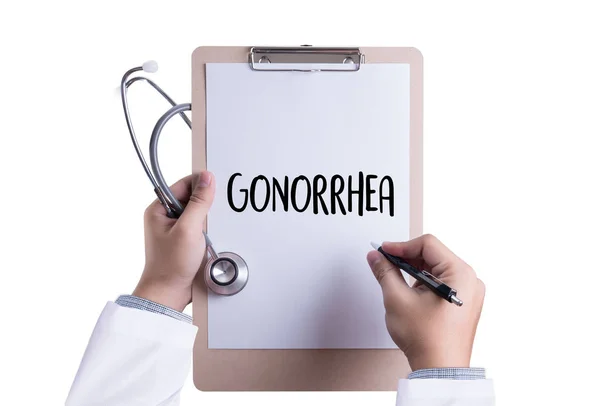 GONORRHEA test per gonorrea, Gonorrea - diagnosi, Farmaci per — Foto Stock