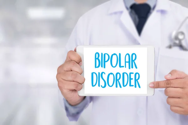 BIPOL DISORDER Оцінка діагностики хвороб медичних препаратів — стокове фото