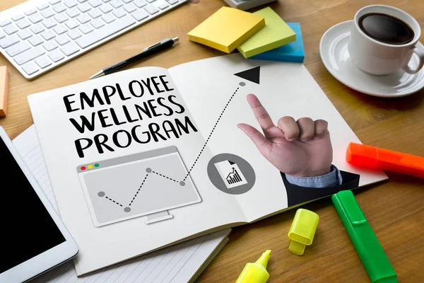 Employee Wellness program and Managing Employee Health , employe — Stock Photo, Image