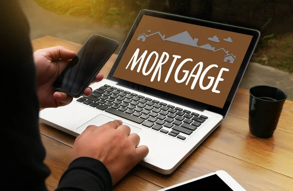 Właściwość inwestycje hipoteczne pożyczki mieszkaniowej zakupu umowy — Zdjęcie stockowe