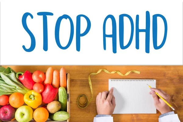 STOP ADHD CONCEPT Médecin main médecin doct professionnel — Photo