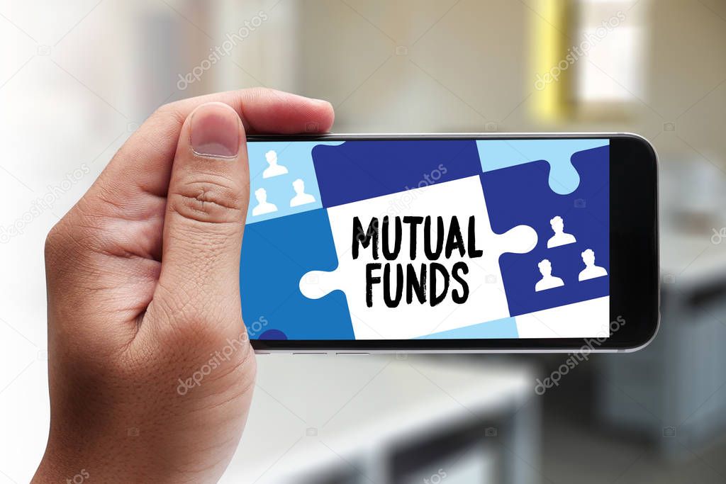  MUTUAL FUNDS Finance and Money concept , Focus on mutual fund i