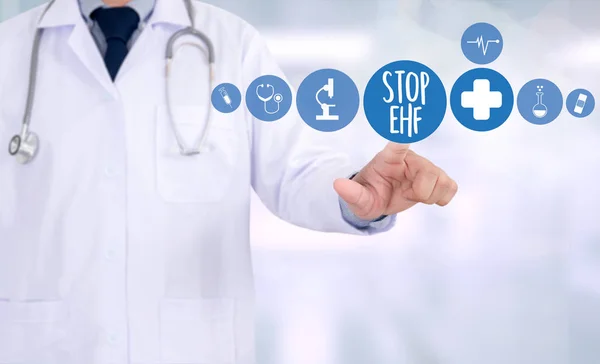 Stop EHF (Ebola hemorrhagic fever) Stop EHF (Ebola hemorrhagic f — Stock Photo, Image