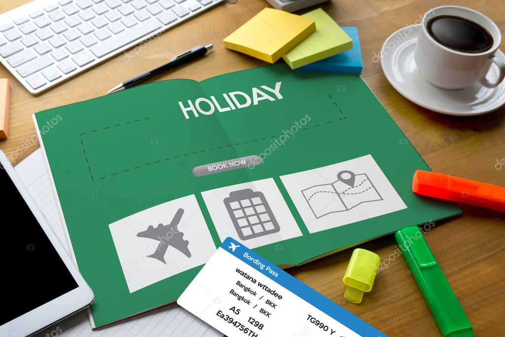 touch Online holiday reservation booking interface to go trip HO