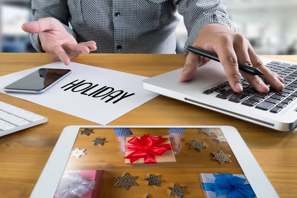 VACANCES Fête de Noël Noël Joyeux sourire — Photo