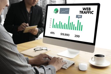 Web trafiği (conce iş, teknoloji, internet ve ağ