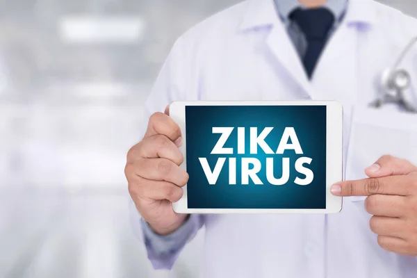 Zika 바이러스 의료 노동자 보호 옷 — 스톡 사진