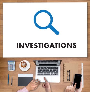 Soruşturma iş kavramı. Dedektif ve suç sahne 