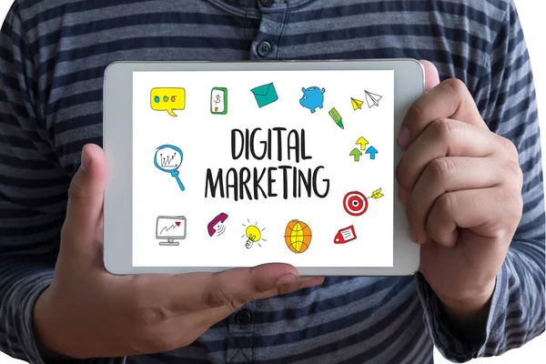 Digitale Marketing nieuwe opstarten project, interactieve digitale mar — Stockfoto