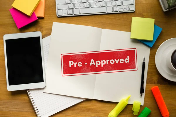 Pre-Approved Choice Mark Selection CUSTOMIZE Status Option and C — Stock Photo, Image