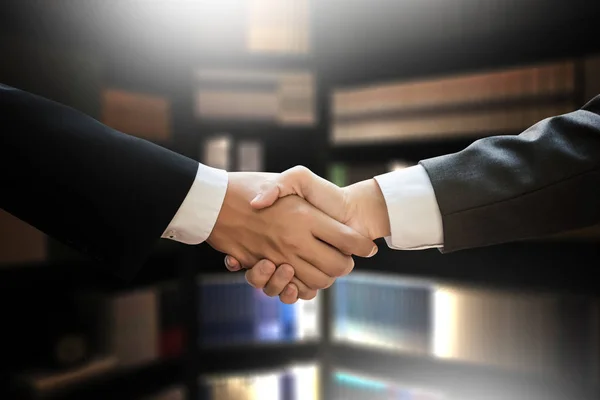 Businessman handshake Professional Business partnership meeting — Stock Photo, Image