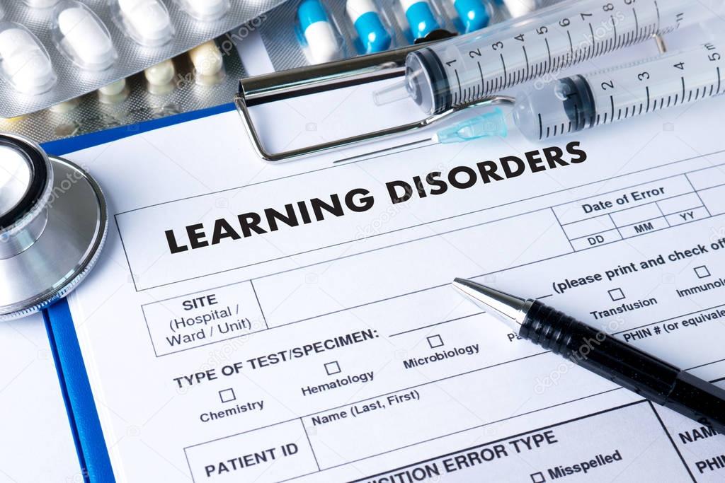 LEARNING DISORDERS ADHD medical Doctor concept 