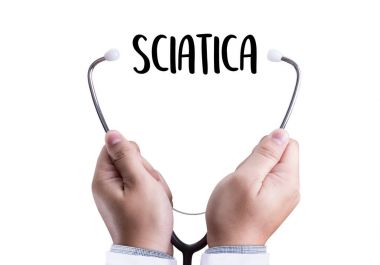 Siyatik doktor el profesyonel tıbbi kavramı çalışma