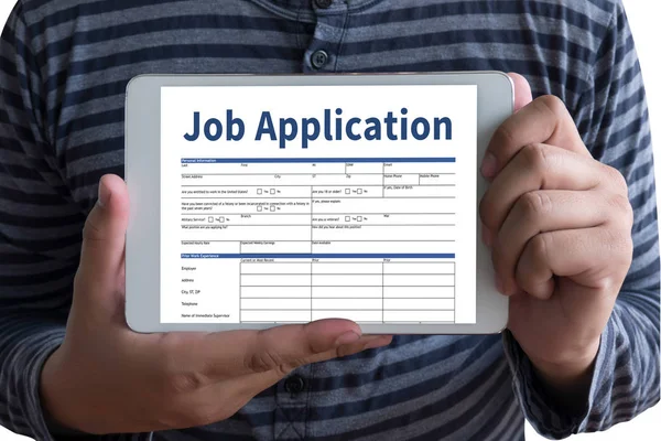 オンライン職業 Appl いっぱい応募アプリケーション — ストック写真