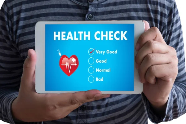 Digital Health Check Healthcare Concept doctor working with comp
