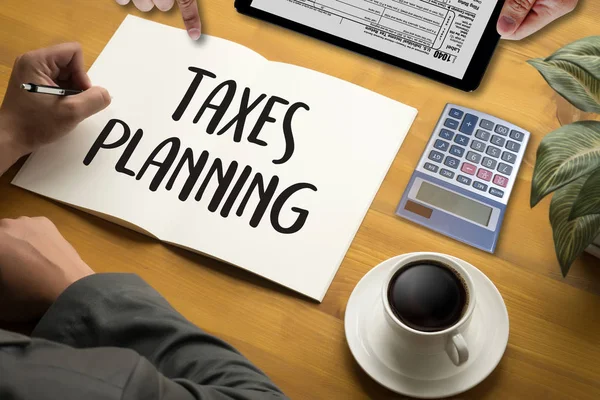 Time for Taxes Planning Money Financial Accounting Taxation and — Stock Photo, Image