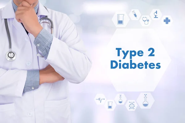 Diabetes tipo 2 médico una enfermedad de prueba concepto médico de salud — Foto de Stock
