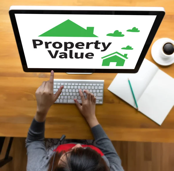 Businessman Property Value , Real estate Property Value and  Ho