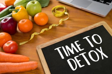 Zaman için Detoks Fitness ve kilo kaybı kavramı
