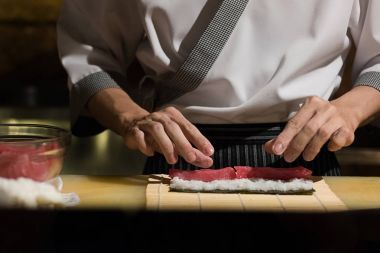 Yemek, üzerinde otel ya da Restoran mutfakta Şef Japon mutfağı
