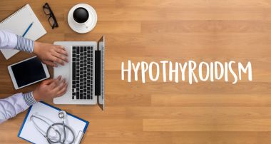 Hipotiroidi doktor el profesyonel tıbbi kavramı çalışma