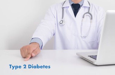 type 2 diabetes doctor a test disease health medical concept clipart
