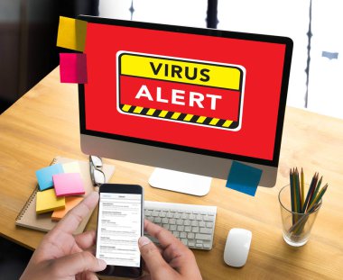 Dijital tarama kavramı uyarı virüs uyarısı