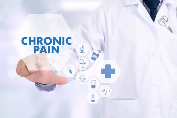 Chronische pijn gezondheidszorg moderne medische arts concept — Stockfoto