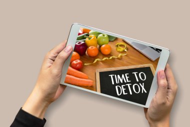 Zaman için Detoks Fitness ve kilo kaybı kavramı