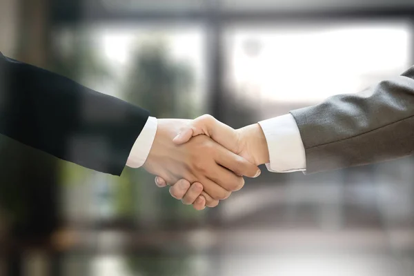 M&A (MERGERS AND ACQUISITIONS) , Businessman handshake working a — Stock Photo, Image